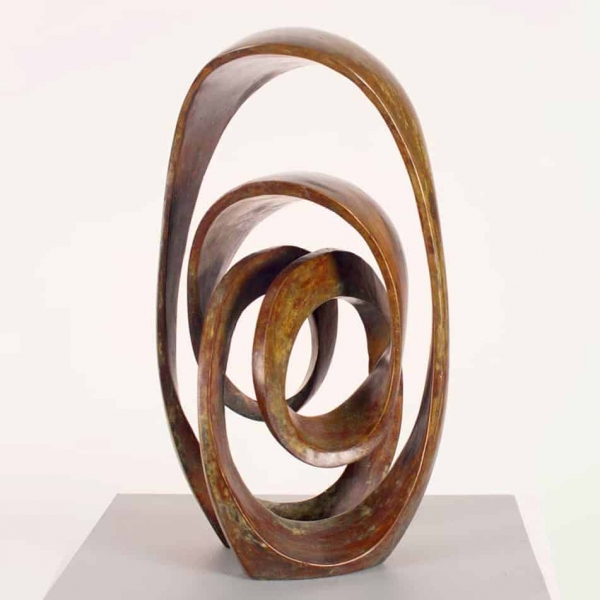 bronze abstract sculpture