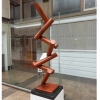 Dropped-140cm-BRONZE-[bronze,tabletop,outdoor]-alex-shiebner-australian-sculpture-geometric-art-balance-gravity-motif