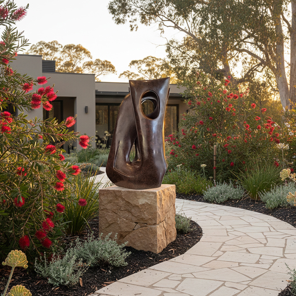 lacunae-1m bronze garden sculpture lacunae-1m bronze garden sculpture