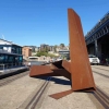 ANCHOR 240x300cm large abstract corten steel sculpture