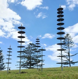 totem garden sculpture