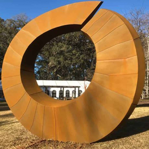 Helix-II--360cm-CORTEN-STEEL-[corten,outdoor,landmark]-david--ball-australian-sculpture