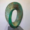 Endless-Mobius-Curve-Ed-2of6–60x35cm-BRONZE-Patina-[bronze,-table-top]-Robin-Holliday-australian-bronze-scientific–sculpture