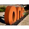 Lettering—-CORTEN-[Corten,-outdoor,]Pierre-Le-Roux-australian–sculpture-outdoor-drive-way-entry-house-numbers
