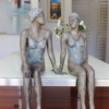 Early-Mornings-67x30cm—BRONZE-WITH-PATINA-[Table-top,Bronze,-Figurative]-mela-cooke-australian-female-sculpture